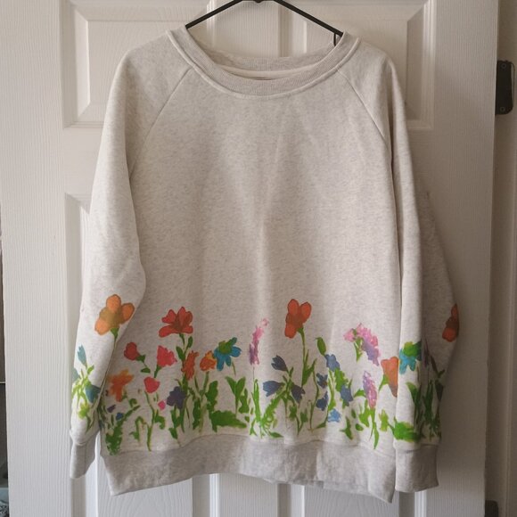 NWT LA Soul Floral Print Long Sleeve Pullover Sweatshirt Size XL - Picture 1 of 6
